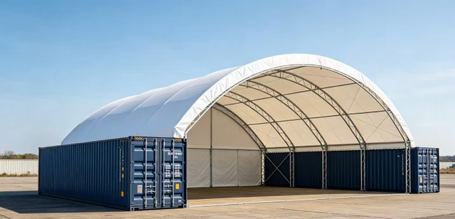 Carpa de carpa curva de aluminio para eventos al aire libre y banquetes de boda