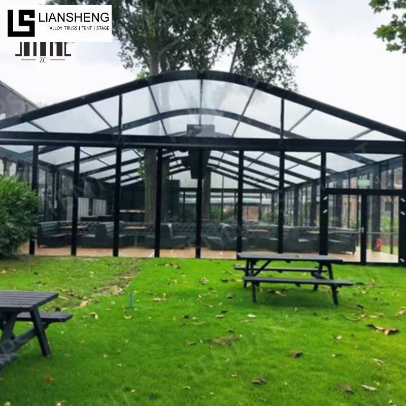 Carpa con techo curvo – Carpa para eventos con estructura de aluminio