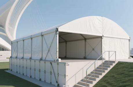 Carpa de carpa curva de aluminio para eventos al aire libre y banquetes de boda