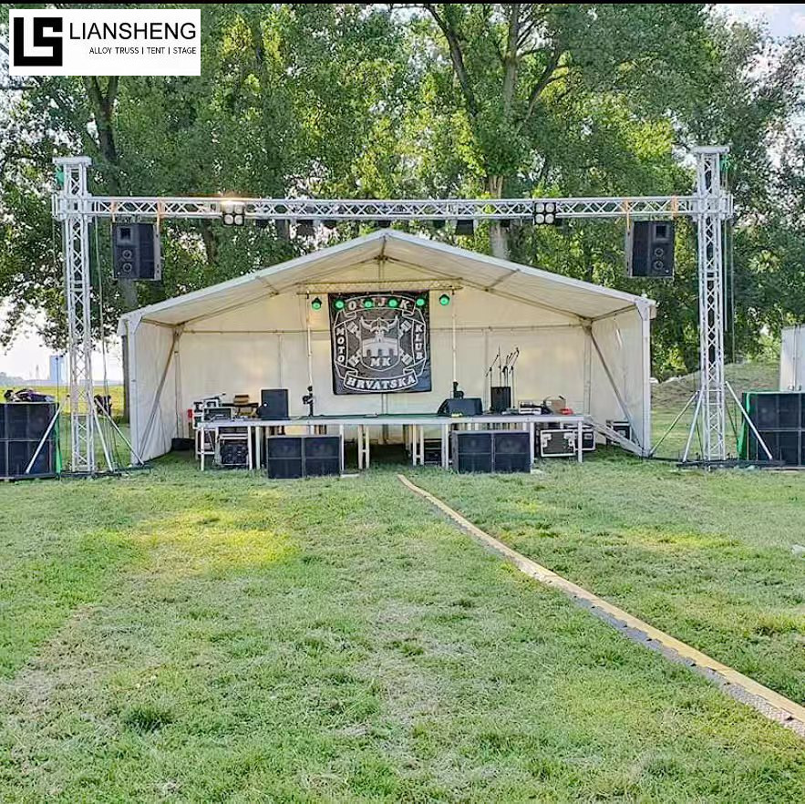 Adquisición integral de carpas y accesorios para escenarios de armadura