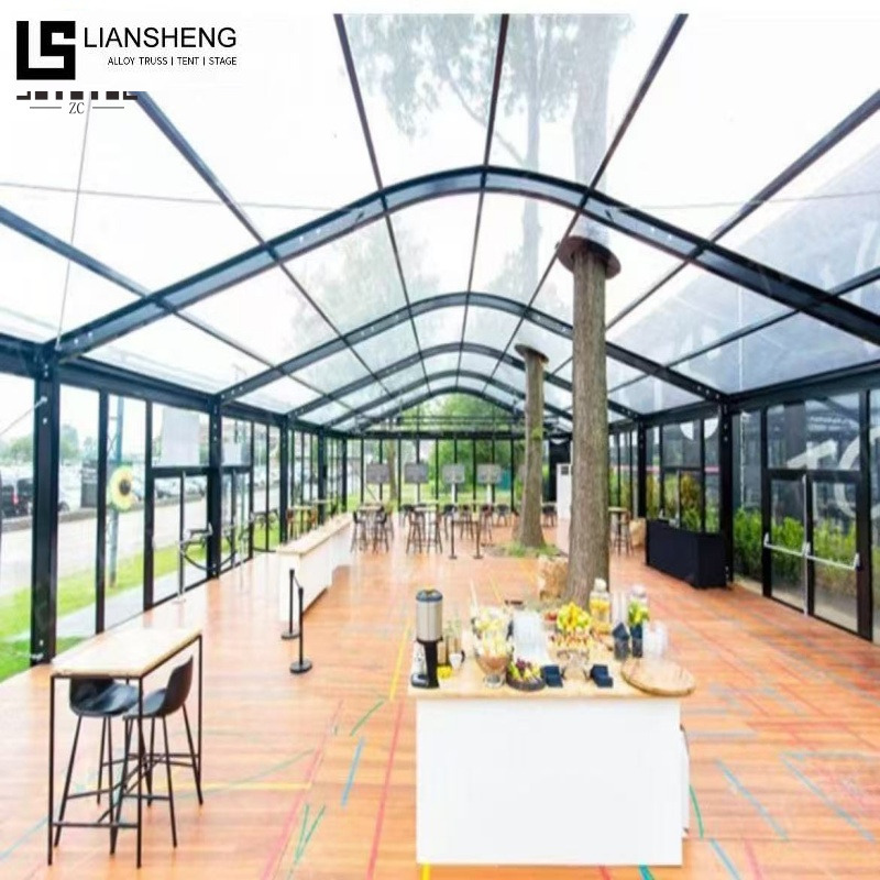 Carpa con techo curvo – Carpa para eventos con estructura de aluminio