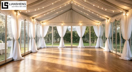 Tienda transparente de carpa de boda de PVC para eventos de fiesta al aire libre
