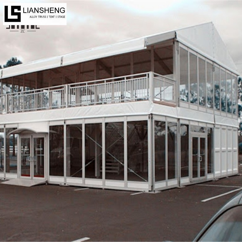 Carpa de dos pisos – Carpa para eventos de dos pisos con estructura de aluminio