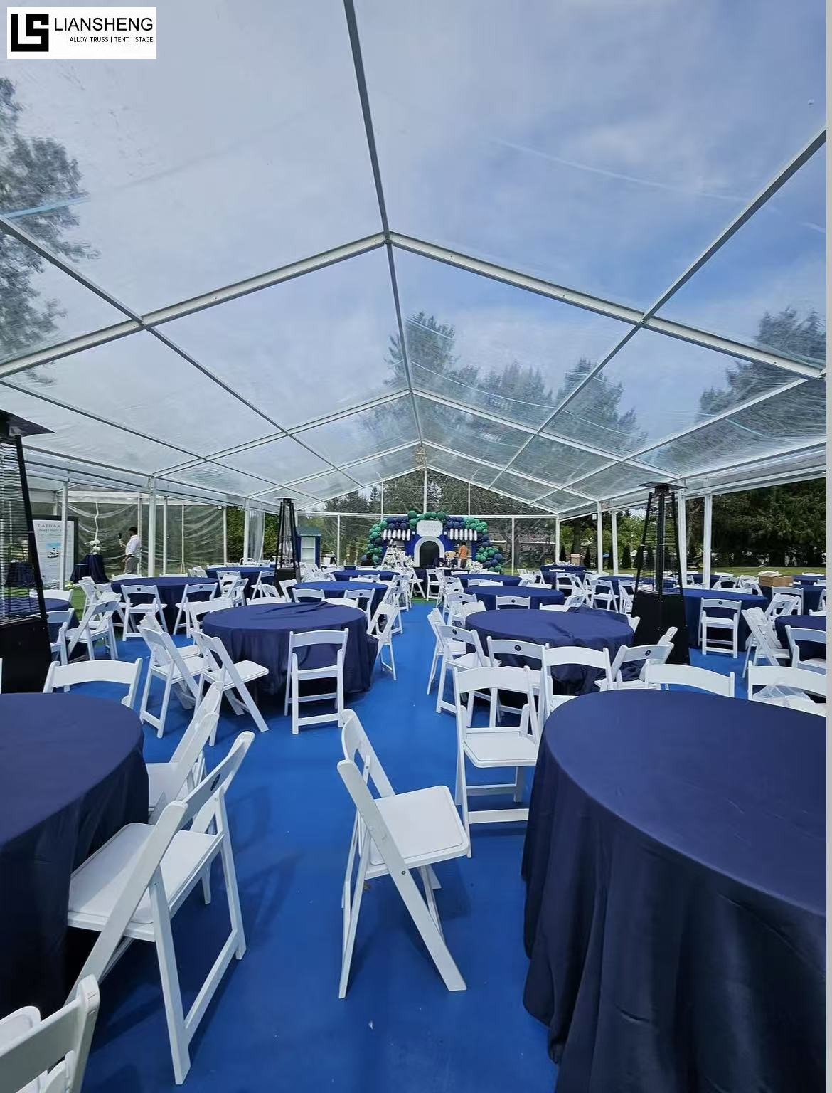 Carpa transparente: estructura clara y elegante para eventos de lujo